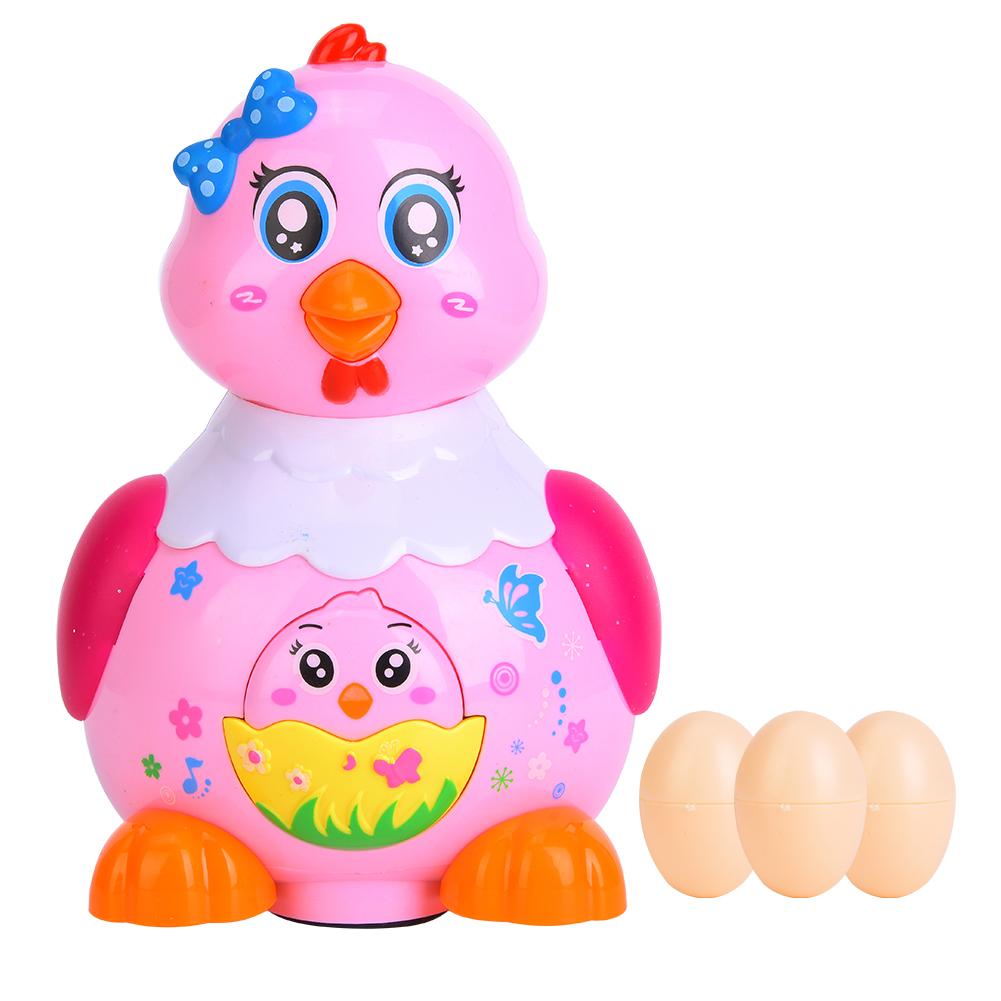 

Children Toy Little Hen Lay Eggs Electronic Educational Toy with Colorful Light Fun Music