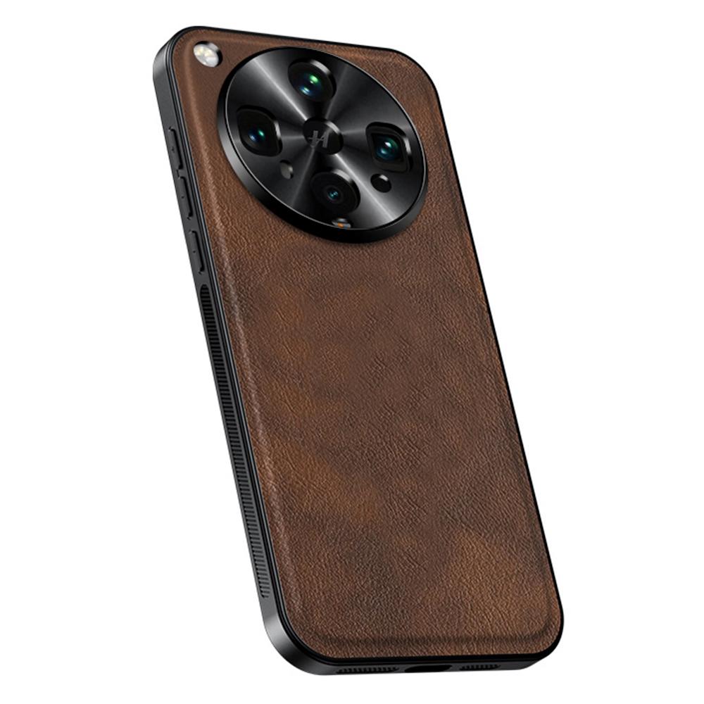 

For Oppo Find X8 Ultra 5G Case PU + TPU + PC Phone Back Cover with Metal Lens Frame