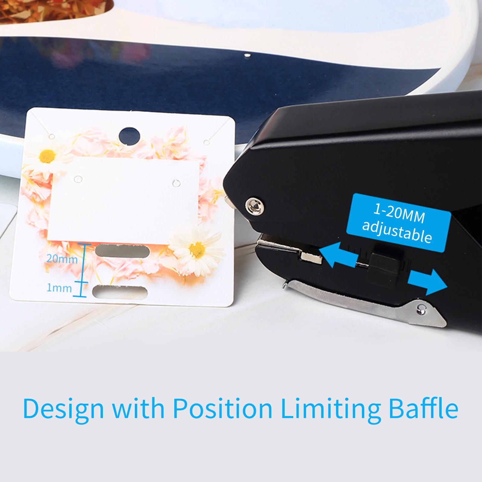 

KW triO Heavy Duty Slot Metal Single Hole Puncher 1 Hole Paper Punch 10 Sheet Capacity for ID Card PVC Photo Slot and чорний