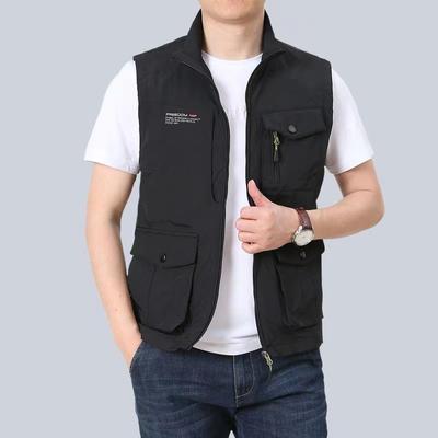 Classic Thin Quick-drying Outdoor Casual Photography Vest Loose Multi-pocket Spring and Autumn Vest Large Size Waistcoat