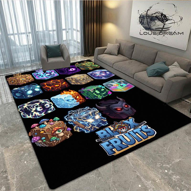 Spiel B-blox Früchte bedruckter Teppich Rutschfester Teppich Außen Teppiche Läufer Wohnzimmer Schlafzimmer Dekor Teppich für Schlafzimmer Geburtstagsgeschenk