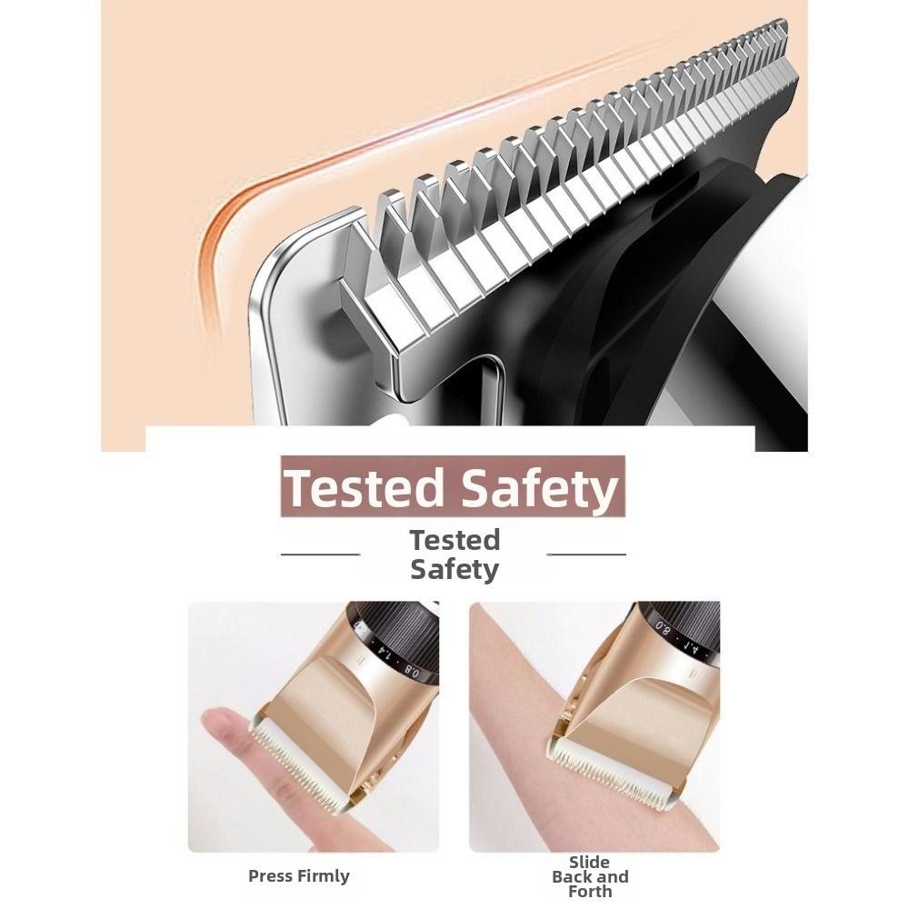 Long Battery Life Electric Hair Clipper USB Fast Charge Professional Clipper Set  Barber Use