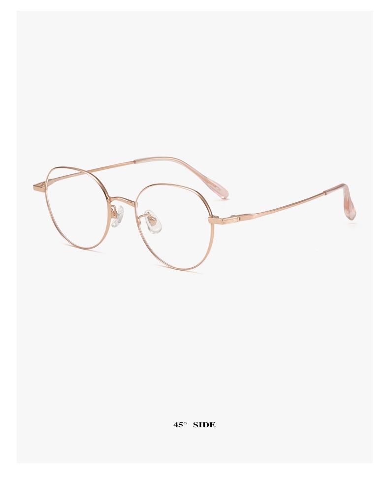 Pure Titanium Oval Eyeglass Frame 48: Fashionable, Lightweight, Unisex, and Perfect for Daily Commute.