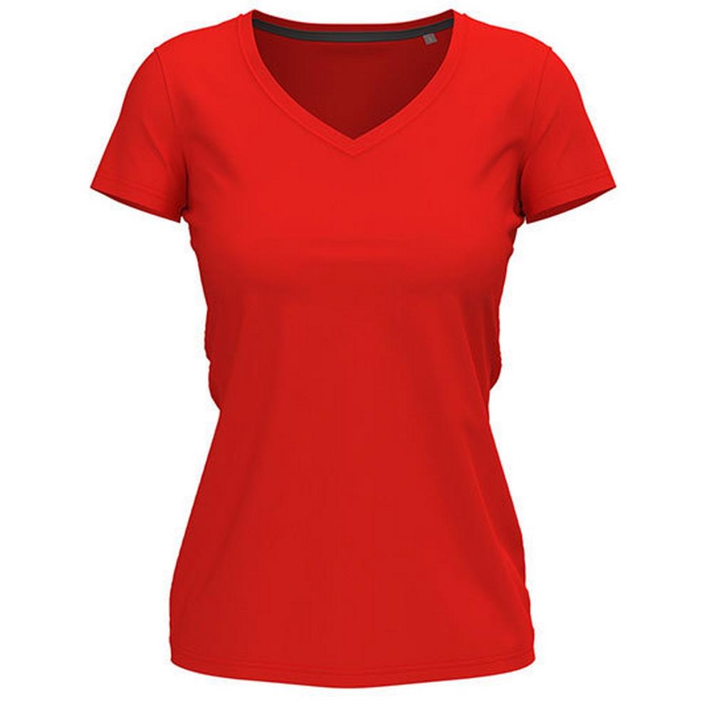 Stedman Womens/Ladies Stretch V Neck T-Shirt