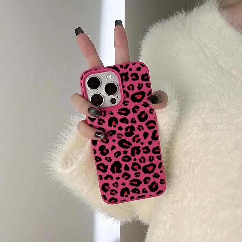 

Fashionable Red Leopard Print Cool Girl Creative Phone Case for iPhone 17AIR 16 15 14 13 12 11 PRO MAX PLUS Y2K Shockproof Cover iPhone 14 Plus розы красного