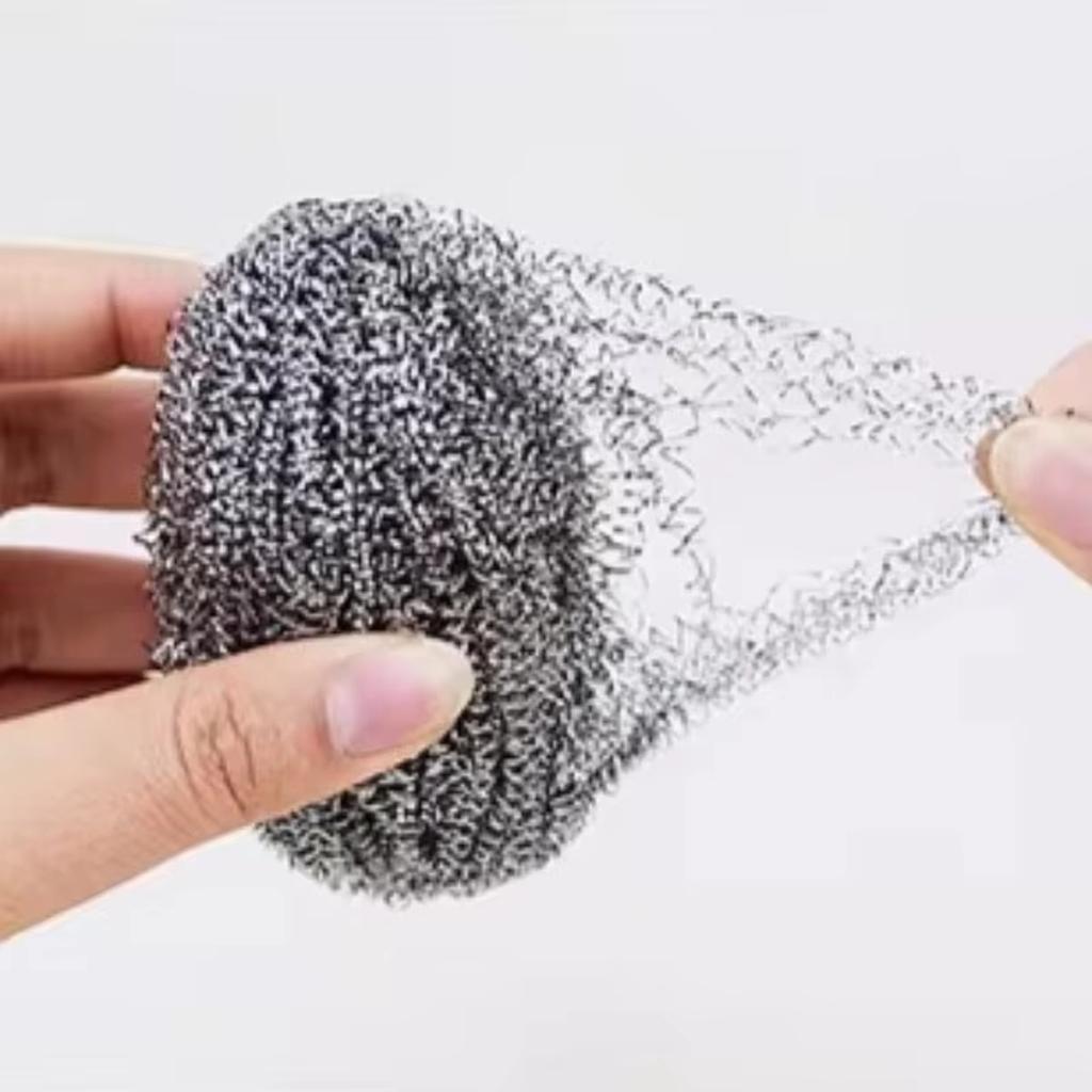 Stainless Steel with Hanging Rope, Non-Shedding Cleaning Ball for Kitchen Dishwashing