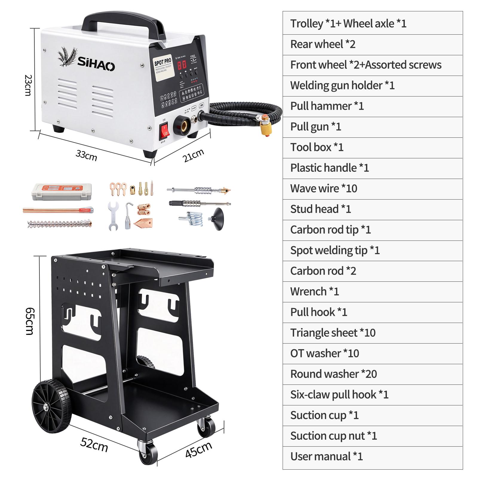 SIHAO 3000W Stud Welder Dent Repair