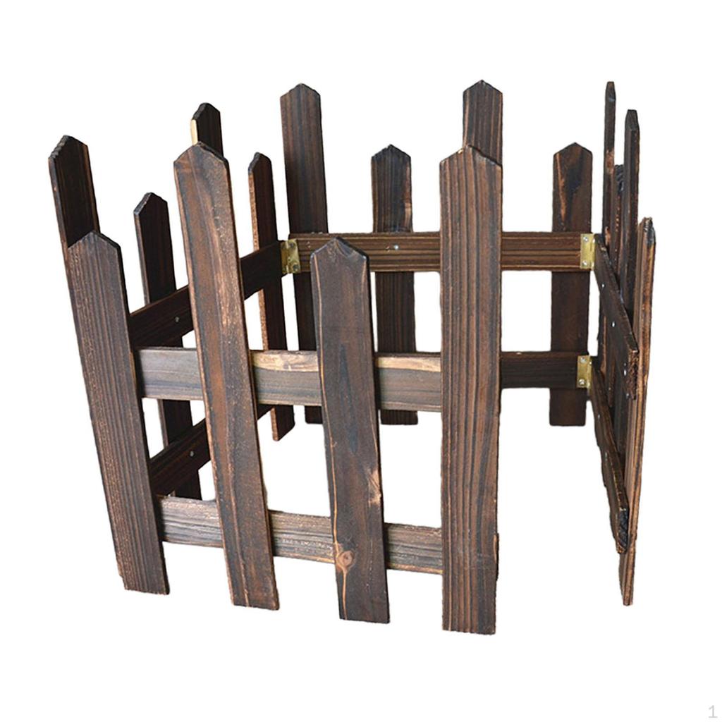 Elegante Houten Tuinrandhek voor Buitenlandschapsarchitectuur