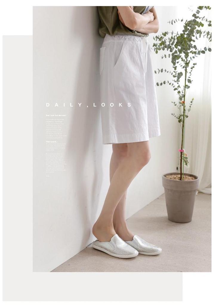 Dames Casual Shorts met Hoge Taille van Katoenen Twill - Los, Kreukvrij, Wijde Pijpen, Grote Maten, Zomerstijl