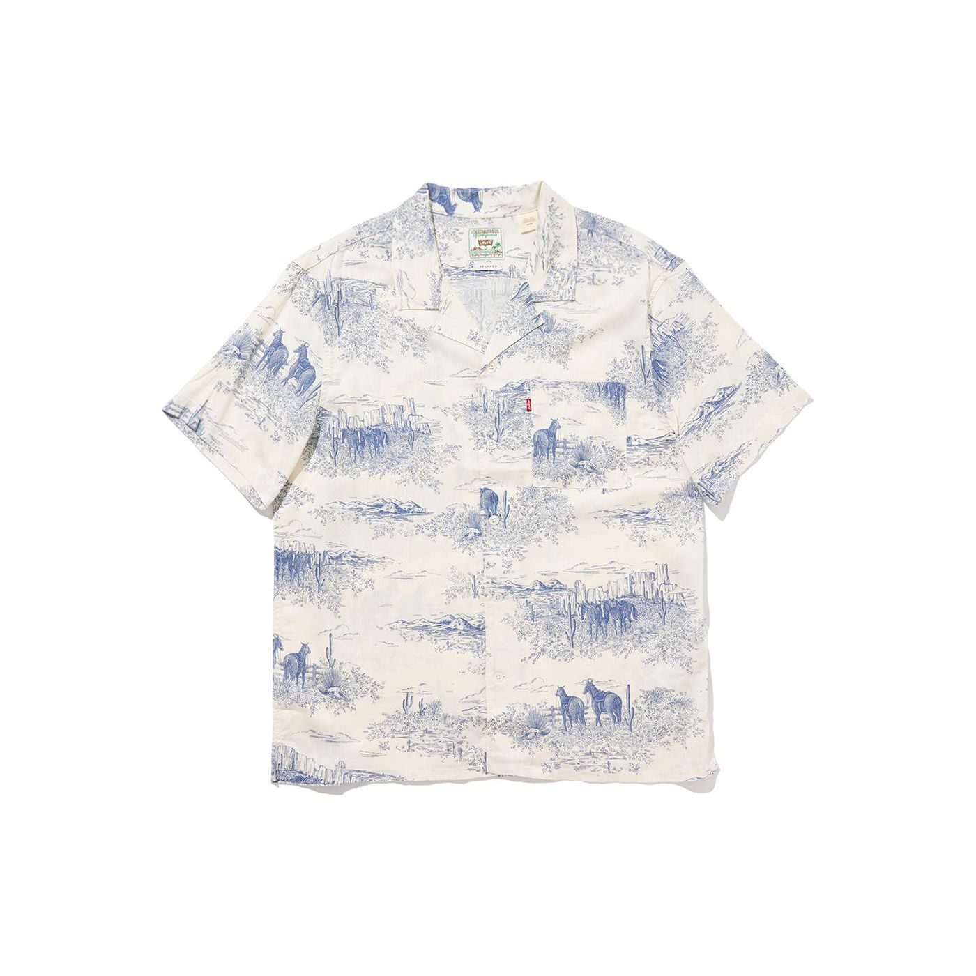 

Мужская футболка-поло с коротким рукавом с принтом Levis, белая 72625-0094 L