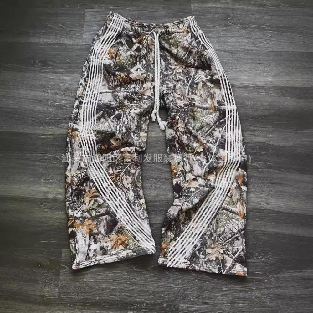 Streetwear Damen Y2K Hose Gothic Hip Hop Retro Camo Grafik Baggy Casual Hose Damen Herren Jogginghose mit Gummibund