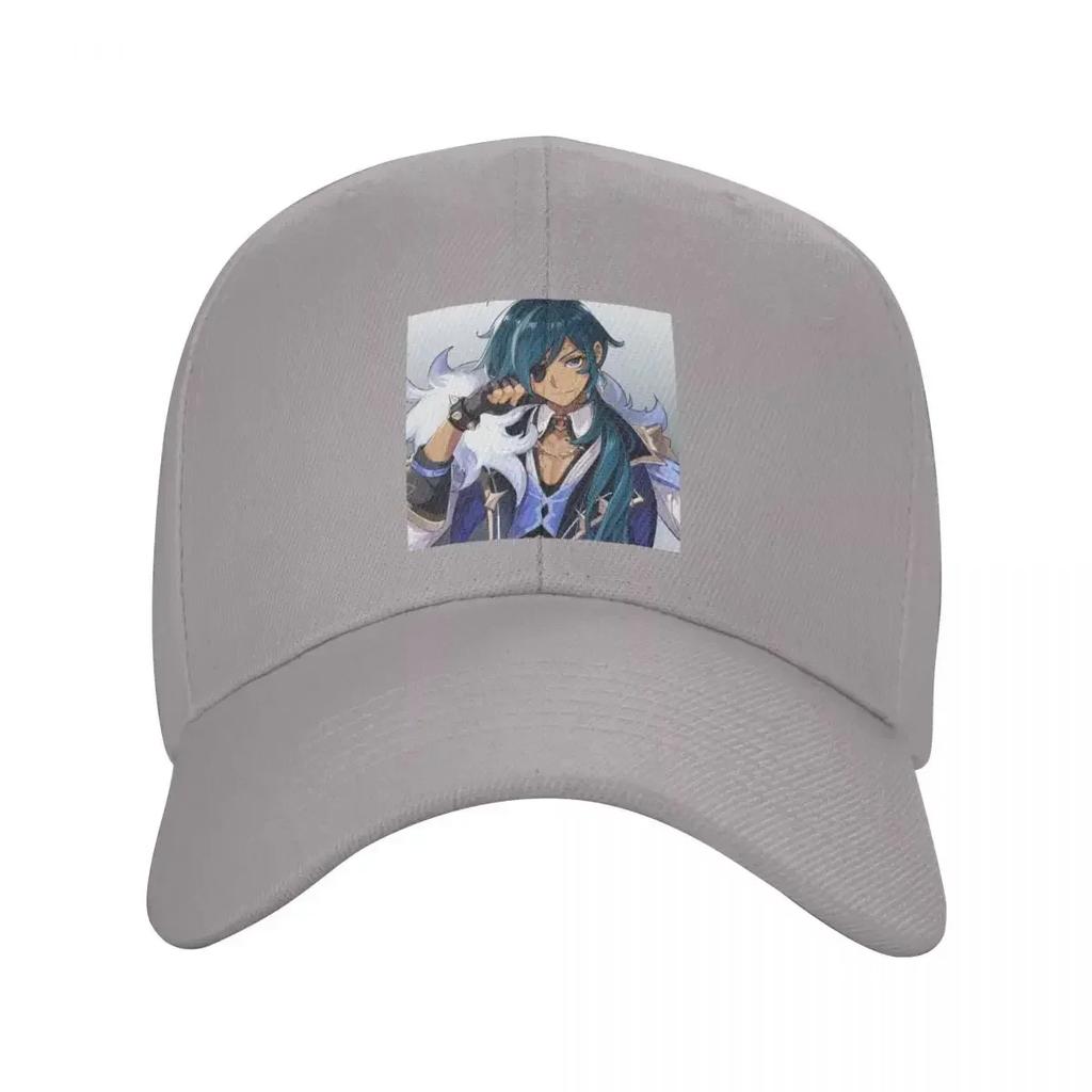 Fashion Kaeya Genshin Impact Baseball Cap Women Unisex Adjustable Anime Game Dad Hat Sports Snapback Hats