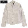 RRL 25Stainless Steel MNRRKNI16820194 Cream Jacquard Knit Cotton Herringbone Twill Jacket Jacket XS BeigeUsed