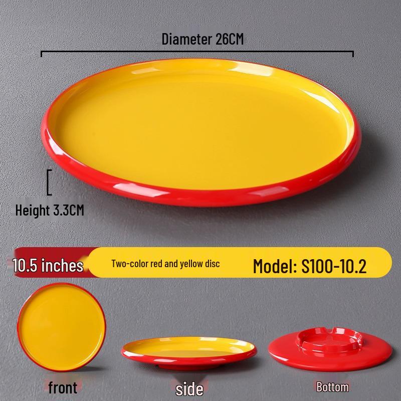 Melamine Nordic Style Cold Dish & Stir-fry Plate for Restaurants and Hotels