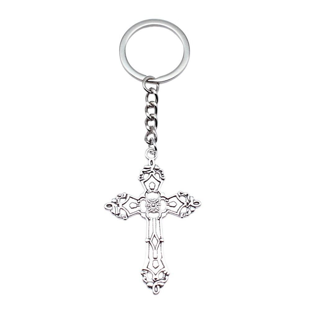 Portachiavi con Ciondolo Croce Ankh Amuleto Egiziano Portachiavi Anello 28mm