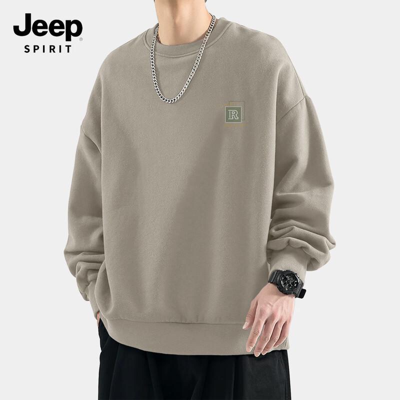 

JEEP SPIRIT Men s Fleece Lined Round Neck Sweatshirt 3XL