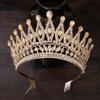 DIEZI 8 Colors Baroque Bridal AB Crystal Tiara Crown For Women Girls Wedding Party Queen Rhinestone Crown Hair Dress Accessories