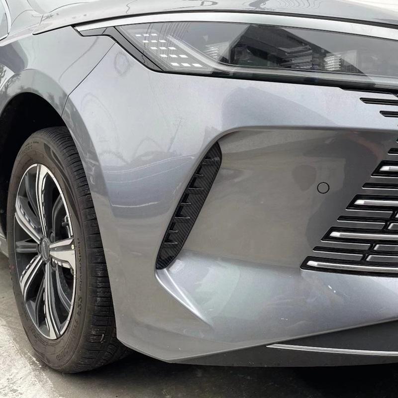 

For BYD Seal 5 DM-i 2025 Car Front Fog Light Cover Trim Sticker ABS Carbon Front Bumper Spoiler Vents Styling Accessories