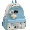 Schoolbag New Cat Backpack High Value Cartoon Casual Backpack Stylish and Simple Junior High School Large Capacity Commuting Schoolbag