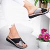 Fashion Zapatos De Mujer Plus Size 35-43 Summer Women Sequin Elegant Wedges Comfortable Sandals Non-slip Slippers  Platform Shoes