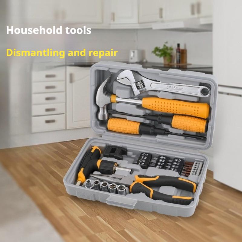 30pcs Multi-Function Hardware Hand Tool Kit Screwdriver Wrench Tool Set