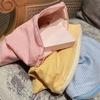 Fashion Cotton Cosmetic Bag Large Capacity Checkered Storage Handbag Pink/Blue/Yellow Makeup Bag Women