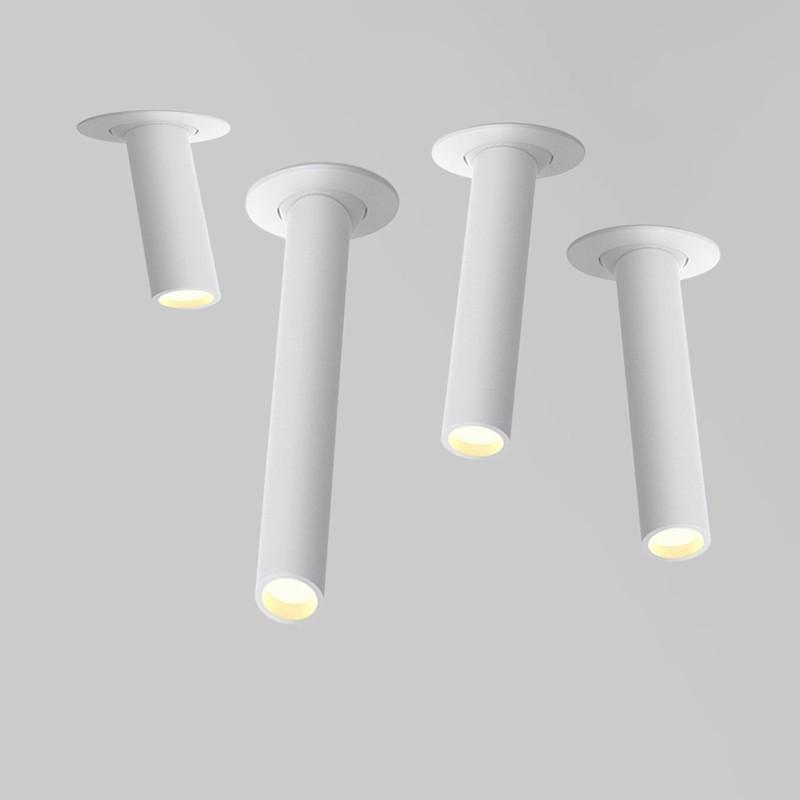 

Встраиваемый светодиодный длинный светильник направленного света 7 Вт 12 Вт 15 Вт с регулировкой яркости, антибликовый, вращение на 360°, переменный ток 110 В 220 В, потолочный светильник для дома и бизнеса 15W&Cold White белый