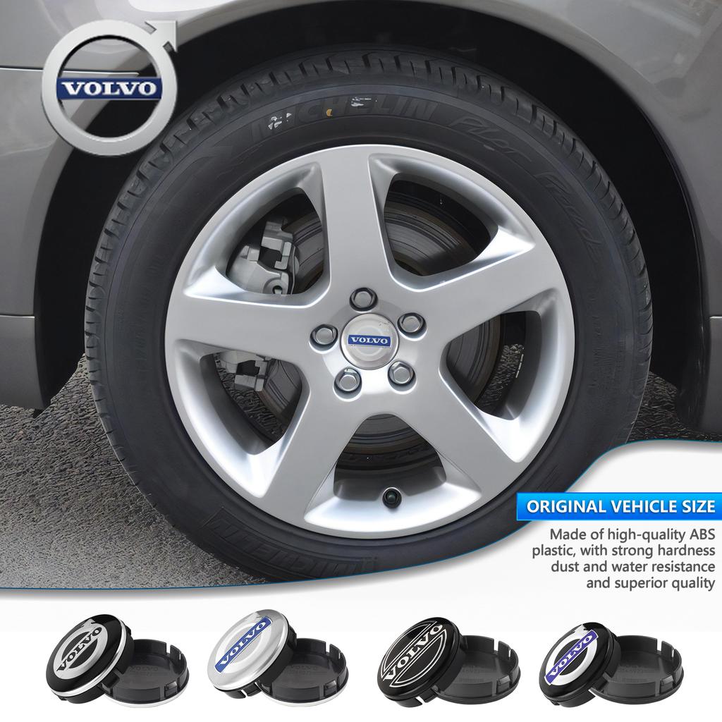 For Volvo 54mm Car Original Wheel Center Hub Cap Badge Tire Hub Covers Accessories For Volvo Rdesign T2 T3 T4 T5 T6 T7 T8 S90 XC