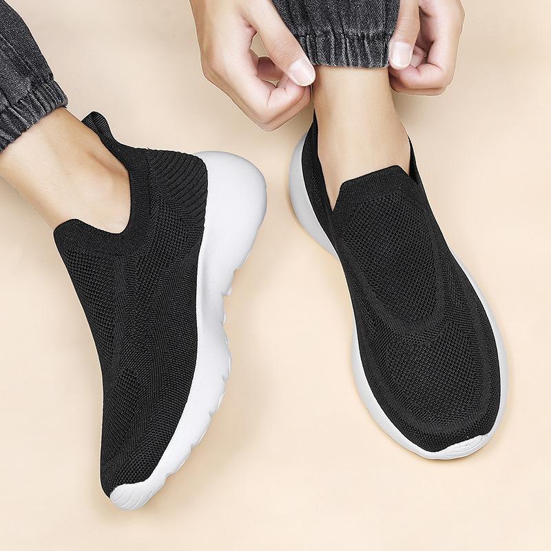 New Fly-woven Casual Sports Shoes for Men and Women, Breathable Cushioning Shoes, Running Shoes, Couple Walking Shoes