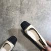 Fashion Xiaoxiangfeng Low-heeled Shoes Versatile Women's Soft-soled Shoes New Spring and Autumn Square Head Thick-heeled Single Shoes Women