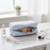Striped Embroidered Travel Cosmetic Bag Portable Toiletry Organizer for Women Makeup Storage Pouch