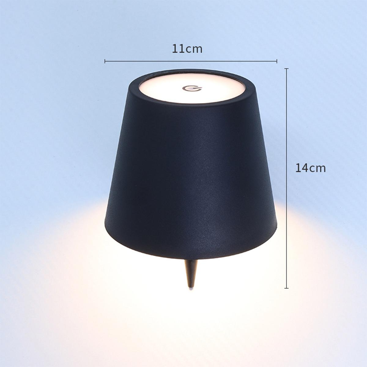 

Rechargeable Wireless Bottle Table Lamp Touch Control 3 Light Colors Stepless Dimming Night Lamp for Bar Wine Bottles Desk Light