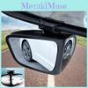 Rx Panoramic Blind Spot Mirror Adjustable 360 Degrees Wide Angle Rearview Mirror For Enhanced Safety In Black For Driver Side