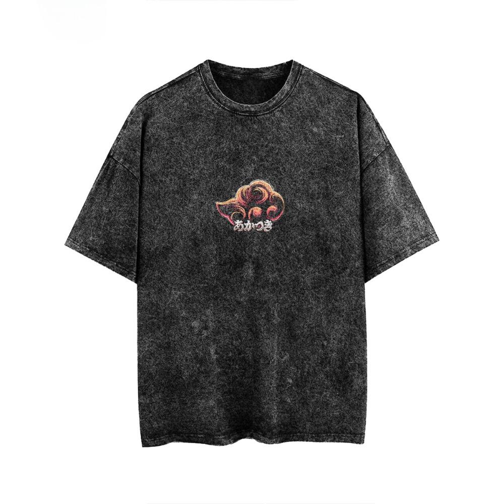 Summer Retro Short Sleeve T-shirt Cartoon Print Fashion Casual Comfortable Breathable Short Sleeve T-shirt