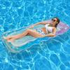 Tumbona Flotante Inflable Plegable Transfronteriza con Respaldo y Malla