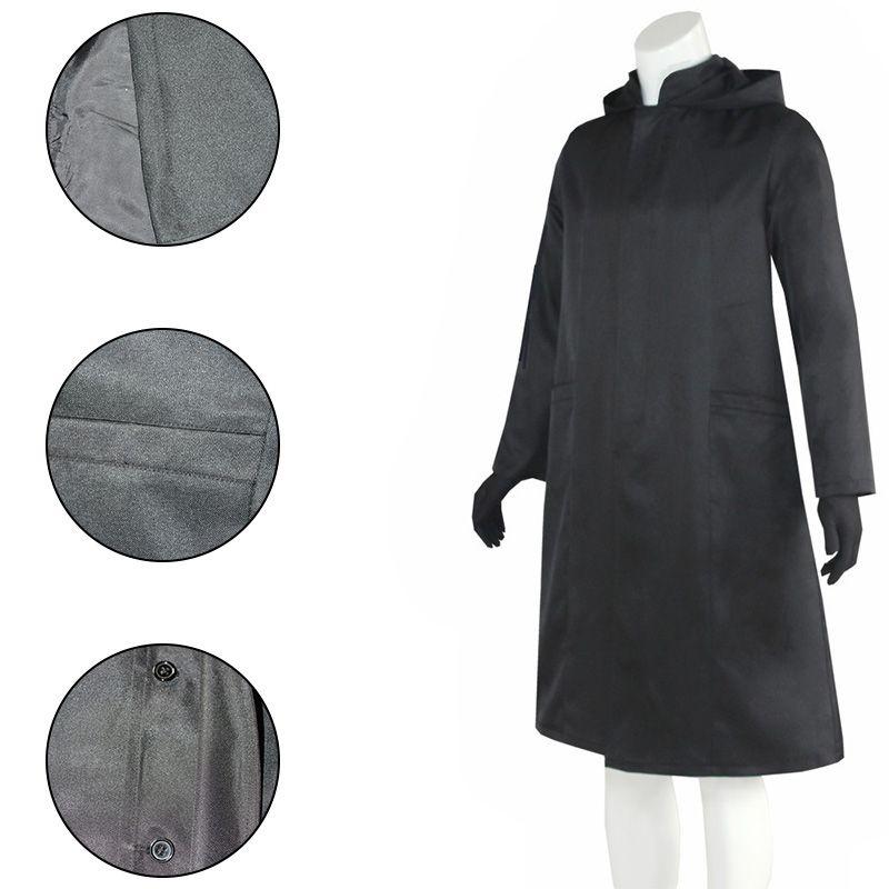 Kostým Squid Game Boss Front Man Oblek Černá Bunda Kabát Outfit Na Halloween