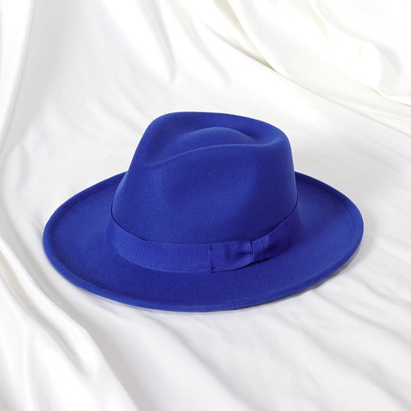 2022 Nuovo Cappello Fedora alla Moda da Uomo Cappello Jazz da Donna con Cravatta Elegante Cappello in Misto Lana Nero Primaverile Cappello in Feltro Casual da Esterno