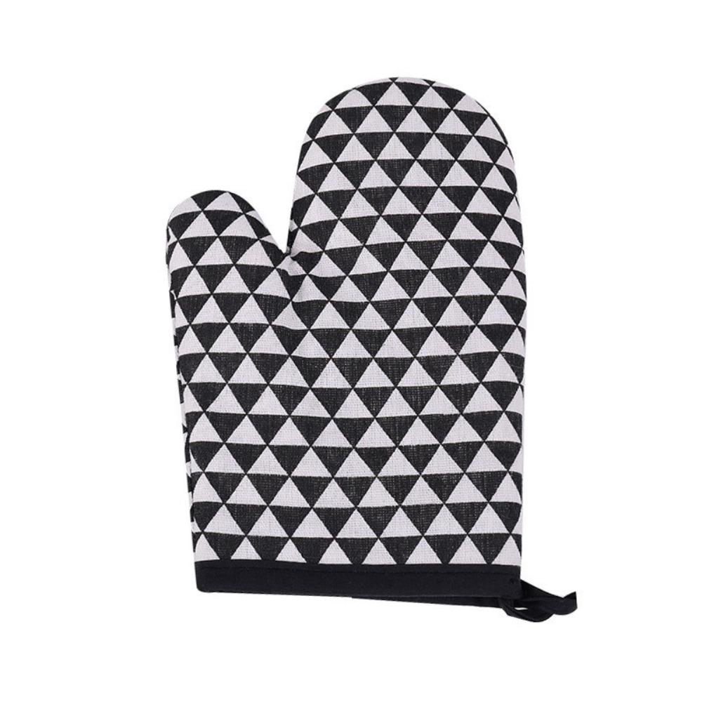 Haushalts-Blumenpunkte Hitzeschutzhandschuhe Verdickte Verbrühschutz-Ofenhandschuhe Mikrowellenhandschuhe Hohe Temperatur