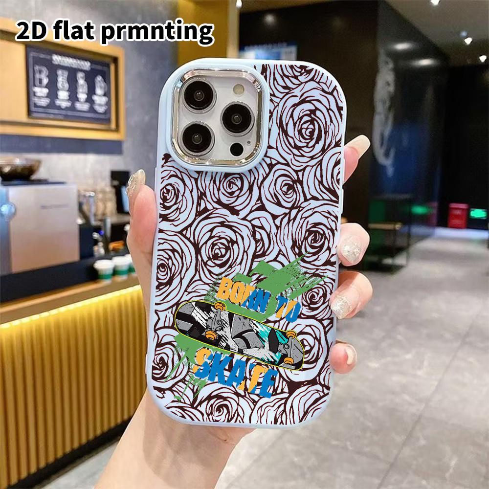 Phone Case: 2D Flat Design Suitable for iPhone 18 17 16 15 14 13 Pro Protective Case, Couple Style, Extreme Sports, Christmas and Halloween Gifts