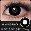 FUNSACHY Cosplay Black White Contact Lenses for Eyes 1Pair Colored Anime Lens Eye Makeup Pupil Halloween Women Men's Accessories