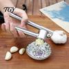 Non Stick Garlic Crusher Stainless Steel Press, Ergonomic Lever Heavy Duty Alloy Crusher, Effortless Mincing Manual for Kitchen Food Preparation Tool