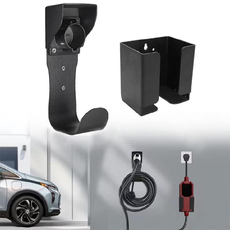 Universal EVs Charging Cable Wall Brackets Electric Vehicle Charging Cable Wall Hangers Simple Installs for Added Security
