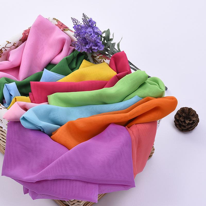 Solid Color Georgette Chiffon Dance Dress Lining Fabric