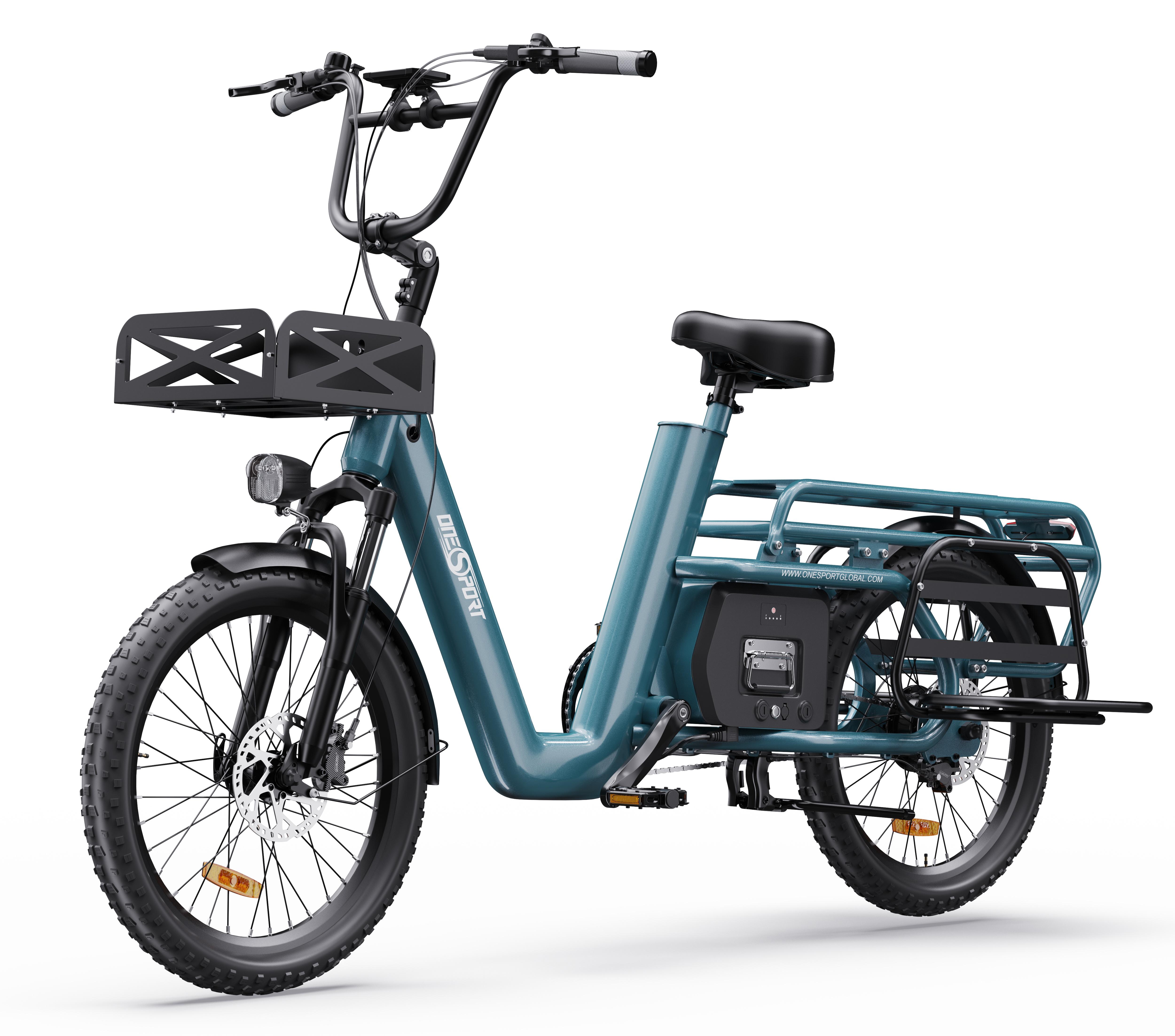 OT01 Zils elektriskais velosipēds, 250W motors