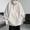 Spring and Autumn Men's New Outdoor Hooded Work Jacket