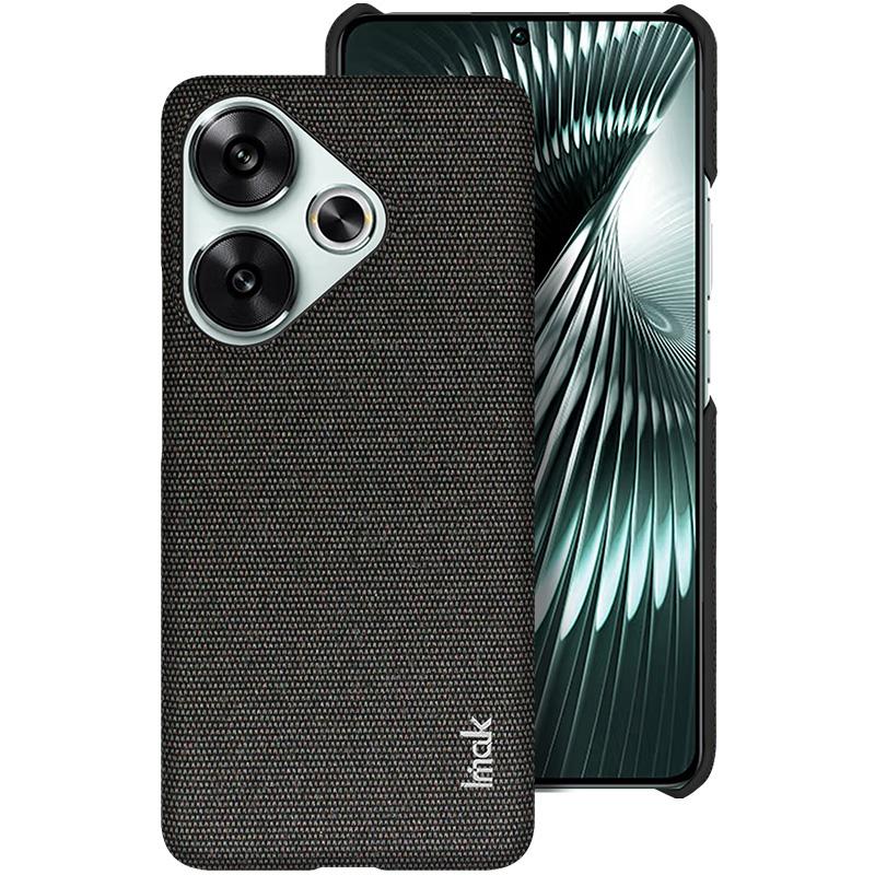 IMAK Ruiyi Series for Xiaomi Poco F6 5G/Redmi Turbo 3 5G Case Fabric Texture Leather+PC Phone Back Cover