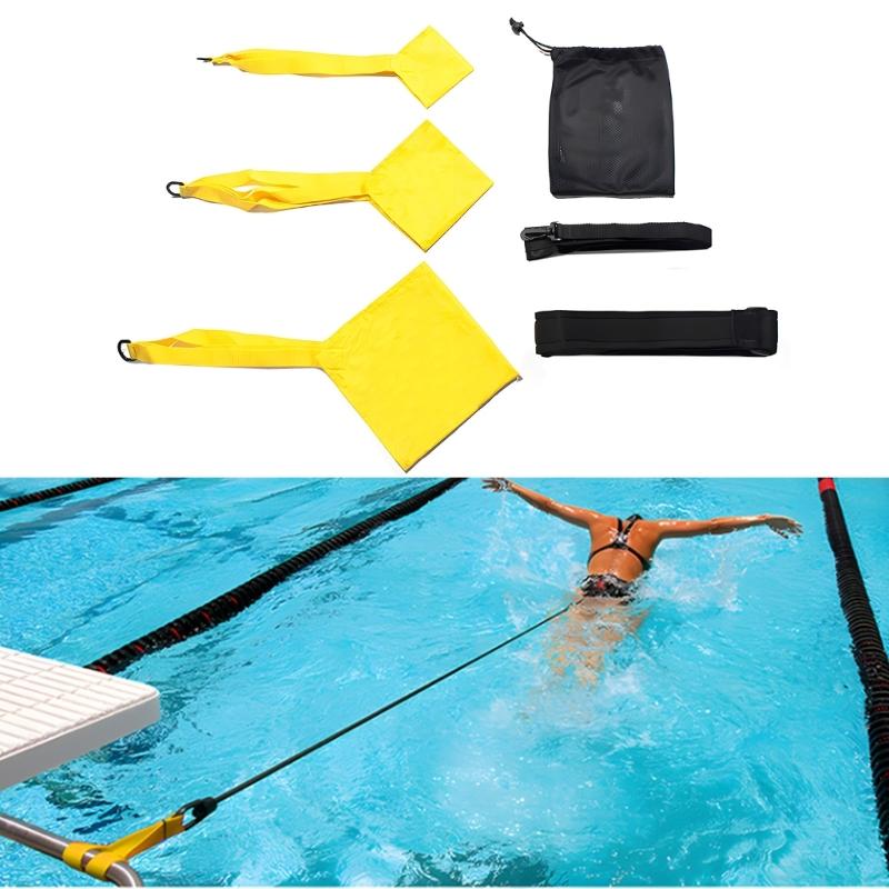 Light Weight Swim Training Belt Swimming Training Resistance Gear With Wear Resistant Designs For Almost Skill Level