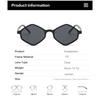 Sunglasses for Women Rhombus Clear Blue Sun Glasses Irregular Vintage Small Frame Goggle UV400 Ladies Lentes De Sol Mujer