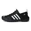 adidas Climacool Daroga Two 13 Tecido de Malha Profissional Couro Sintético Respirável Cano Baixo Tênis de Corrida Tênis Unissex Preto Branco Q21031