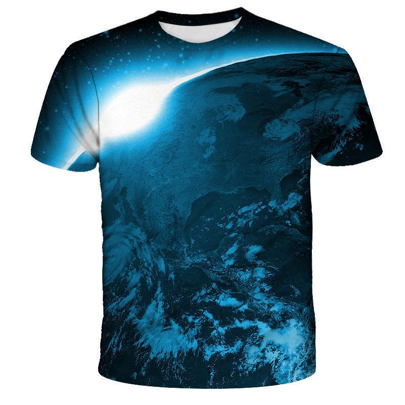 Men's T-shirt Tianma Series 3D Digital Printed Men's Casual Short Sleeved T-shirt